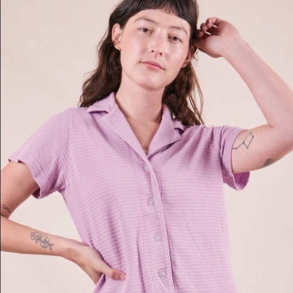 Big Bud Press lilac pantry button up